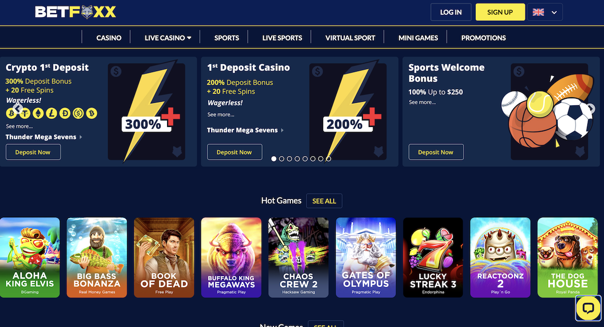 Betfoxx Casino UK – official homepage 2026
